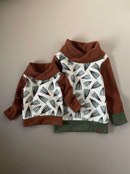 GWM Fiddleleaf Cowl Pullover Pine Needles - CLEARANCE