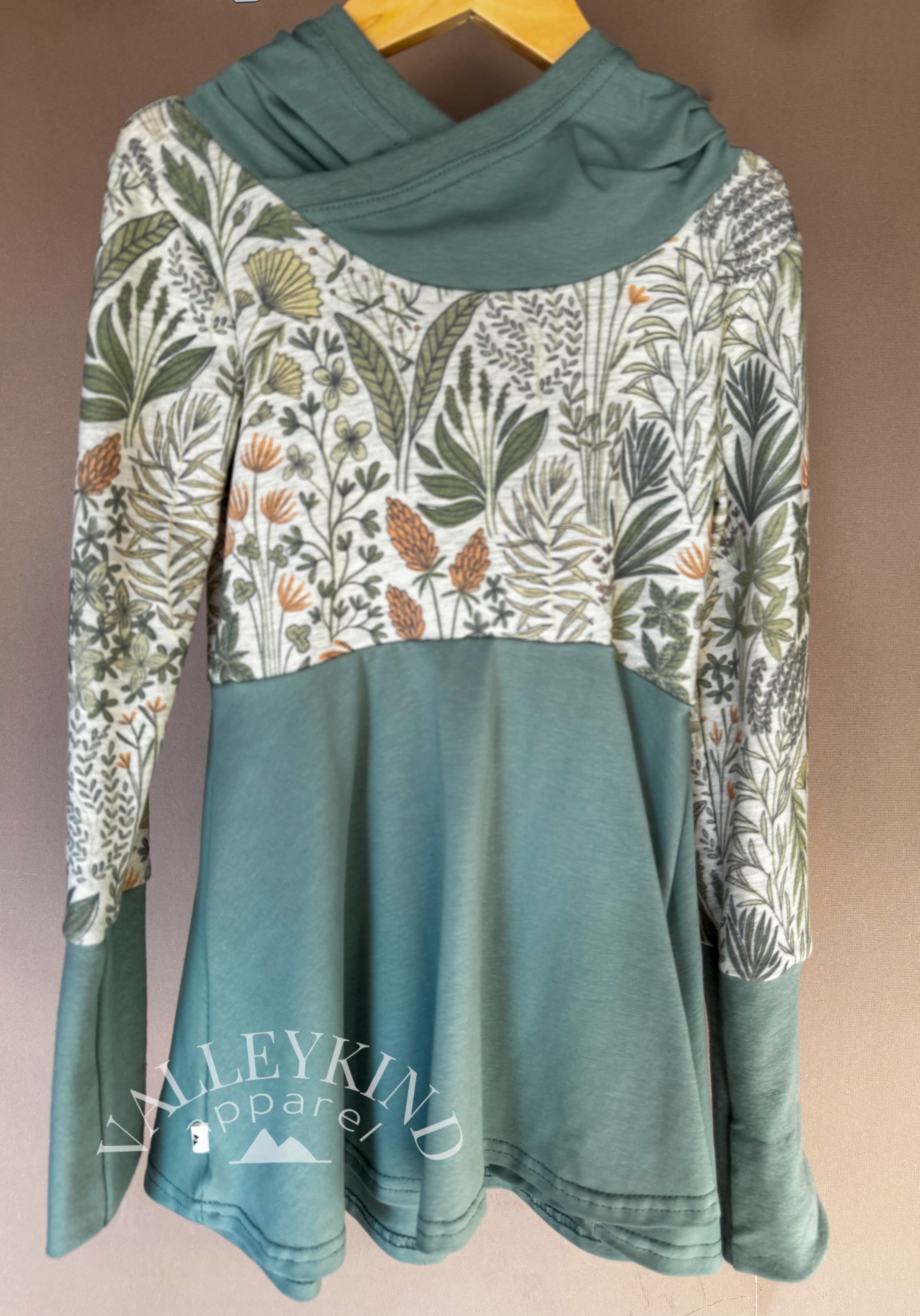 Grow with Me Hooded Tunic Wild Meadow 6Y-9Y