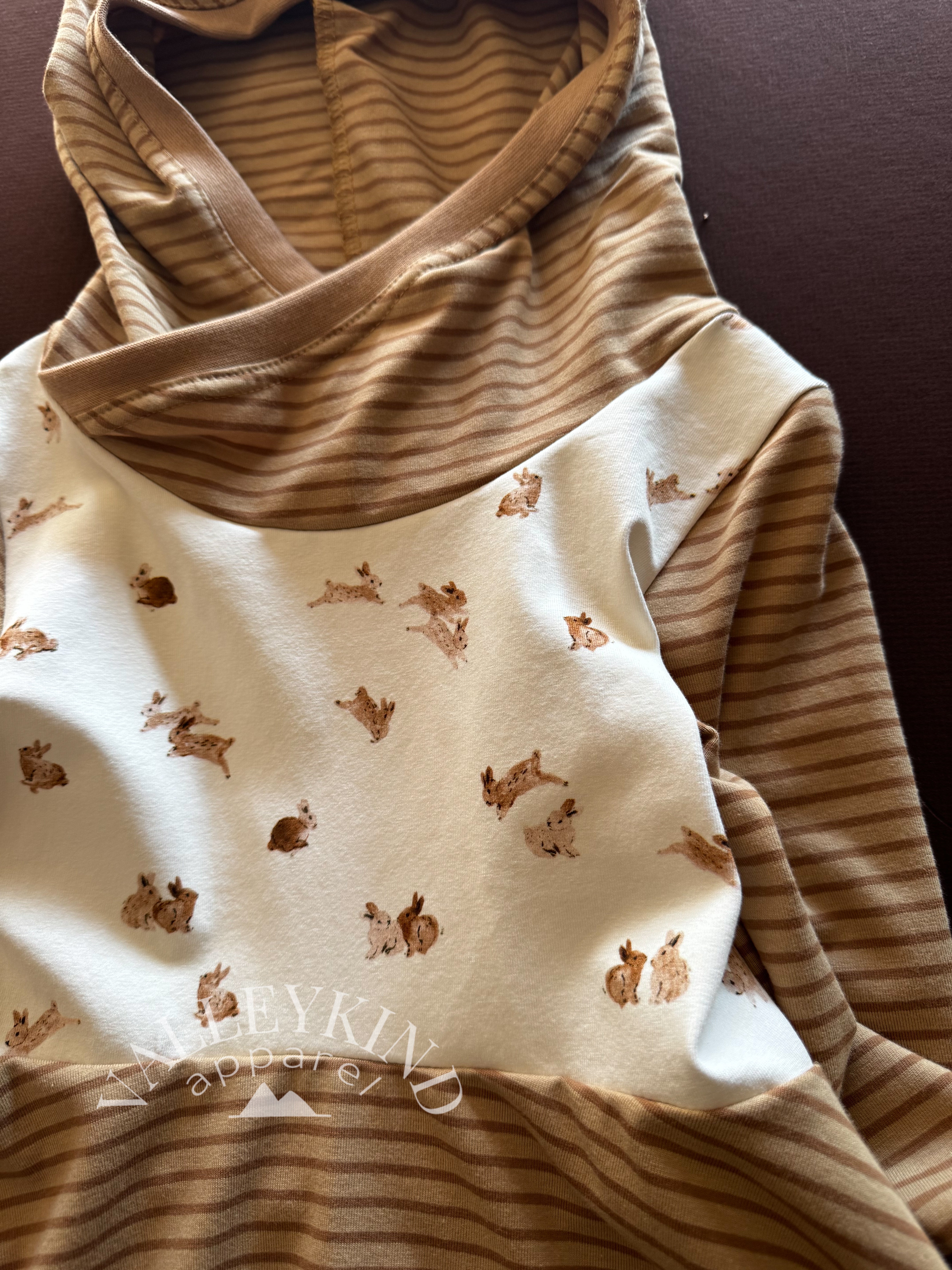 Grow with Me Hooded Tunic Bunnies 6Y-9Y