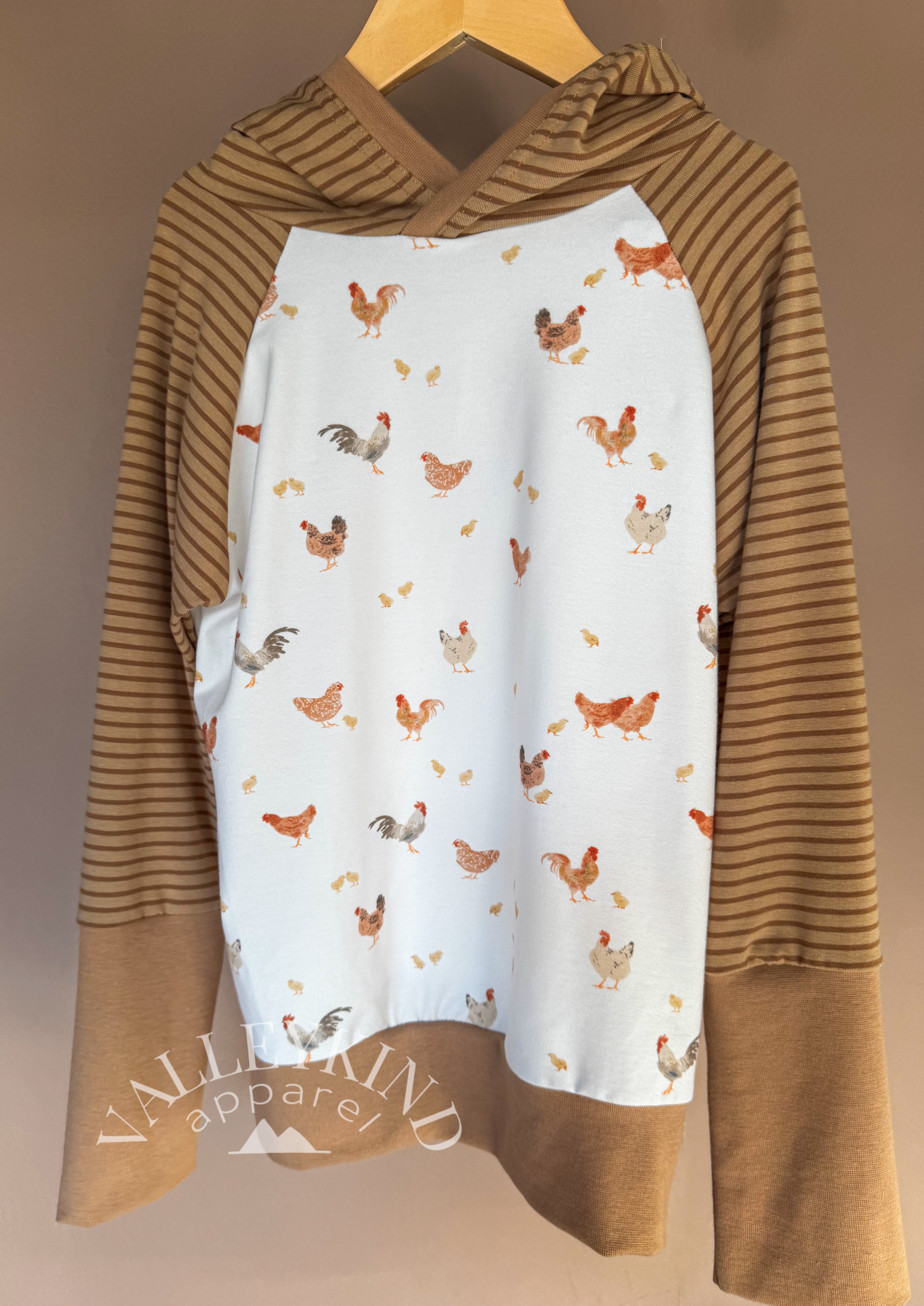 Grow with Me Hoodie Chickens 6Y-9Y