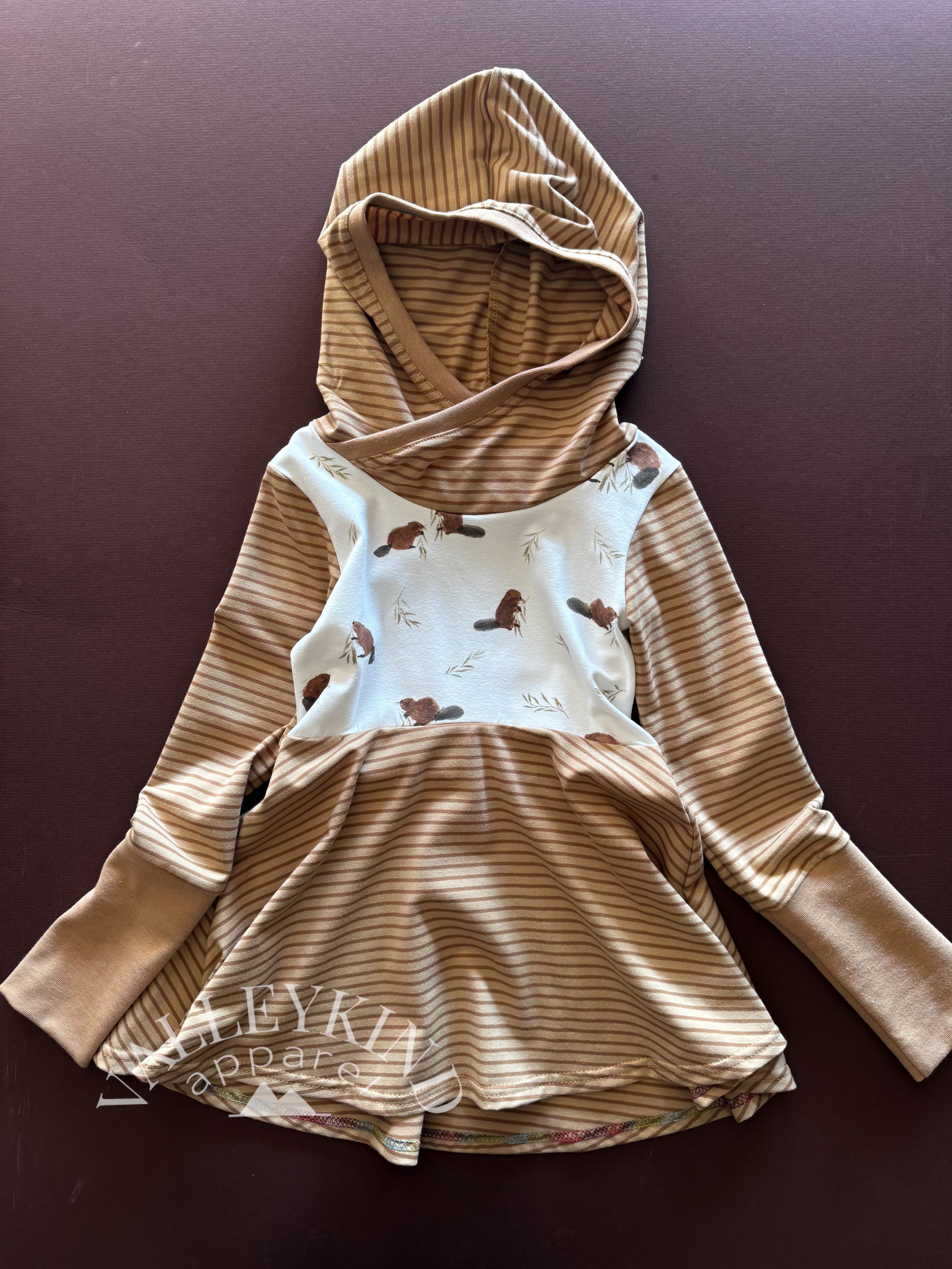 Grow with Me Hooded Tunic Beavers 6Y-9Y